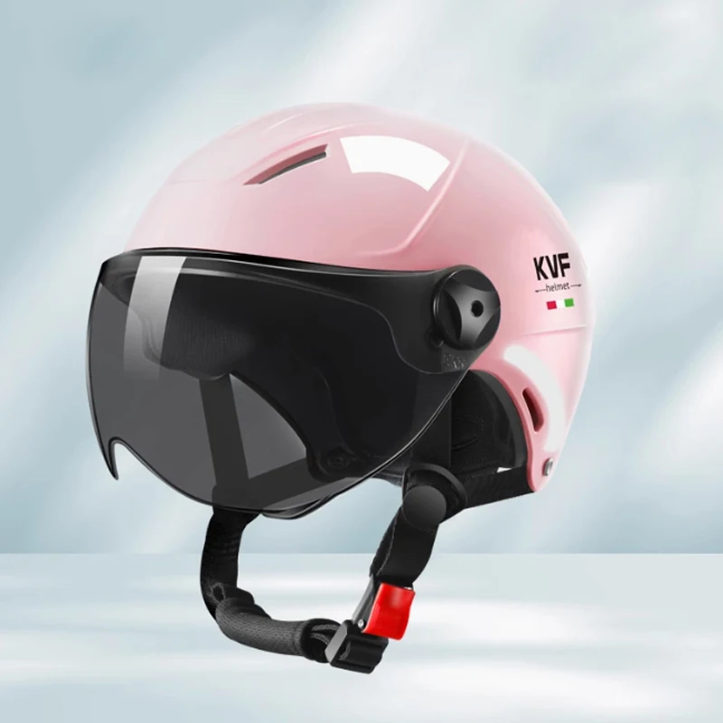 

2025 E-Bike helmet summer helmet for motorcycle men women with sunglasses