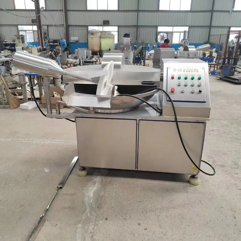 【Best-selling】Meat Bowl Cutter 80L 6 Blades High Speed With Stainless Steel Bowl For Efficient Meat Processing Capacity 40-60kg/