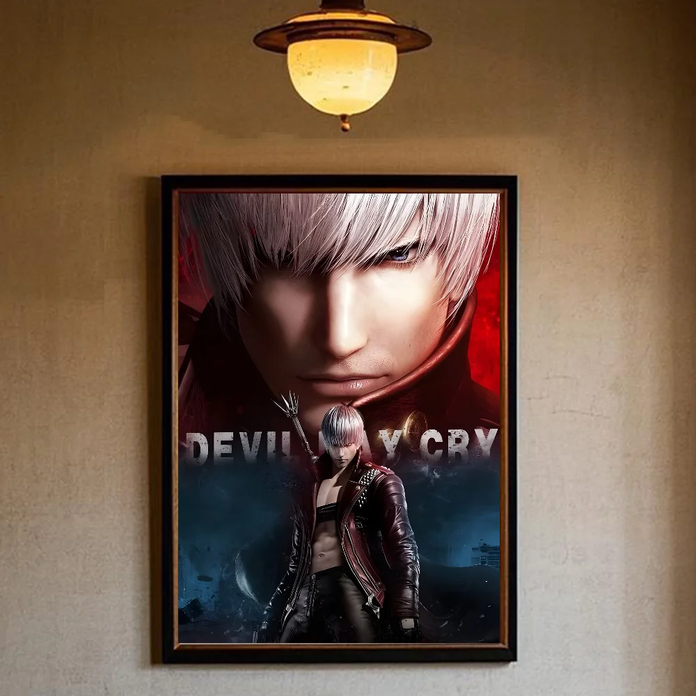 ملصق Devil May Cry-S عالي الدقة على الحائط اللاصق المقاوم للماء لغرفة المعيشة المنزلية وغرفة النوم والديكور الجمالي
