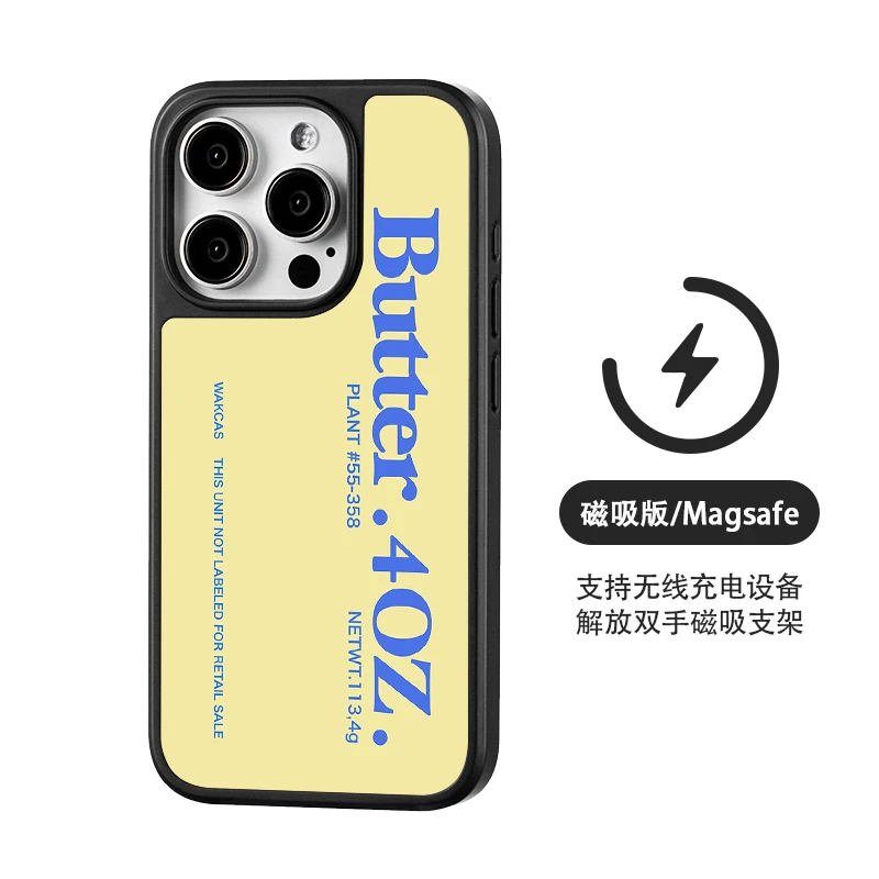 

Original Magsafe Phone Case Suitable for iPhone 16 Promax ,Creative Personality 13/14/15/16 Anti fall Protective Cover 12