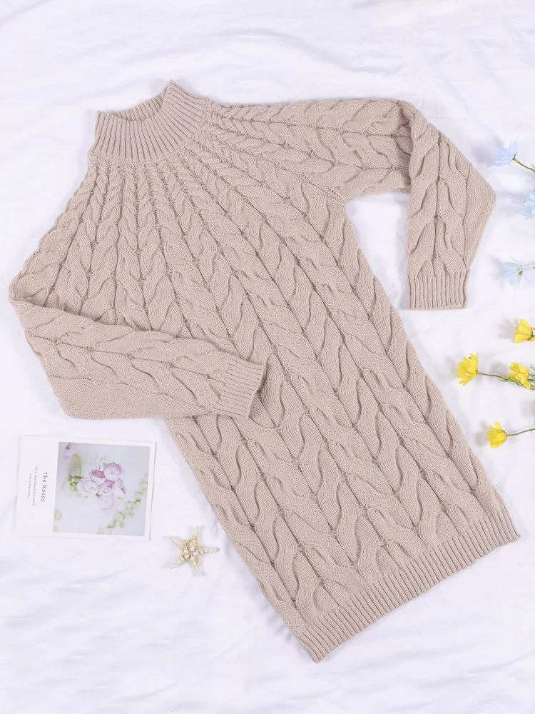 Dames casual mode jurk met lange mouwen Stijlvolle comfortabele herfst-winterseizoenkleding