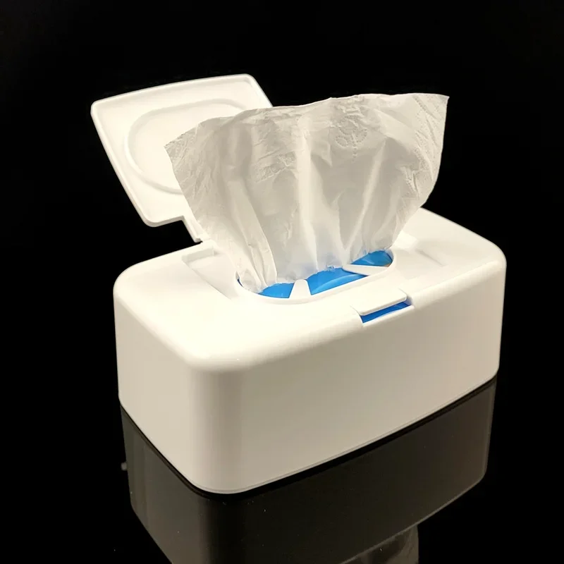 Portable Wet Wipes Storage Box Tissue Box Wipes Dispenser Portable Wipes Napkin Storage Box Holder Container for Car Home Office