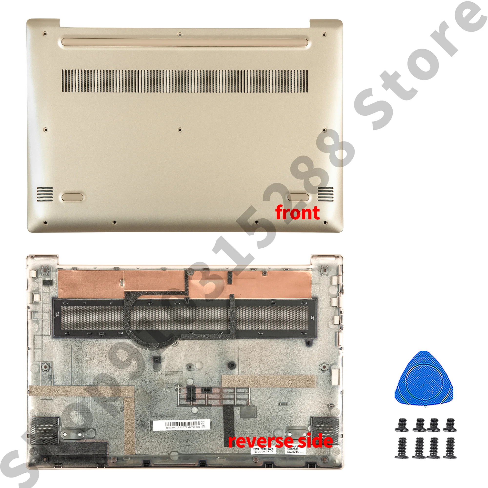 Cubierta trasera LCD para Ideapad 320S-13, 7000-13, 320S-13ISK, 320S-13IKB, bisagras de bisel frontal, fundas para portátiles, reemplaza oro, nuevo