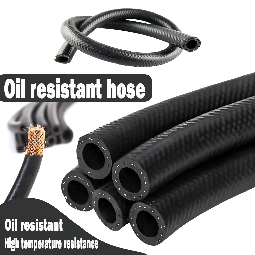 Oil Resistant Rubber Hose Automotive Motorcycle Oil Hose Diesel Intercooler Water Coolant Oil Pipe 4 5 6 8 10 12 14 16 19 22 Mm