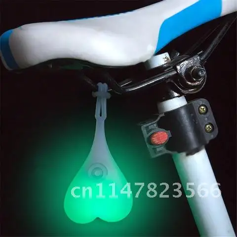 Imagem -03 - Bicicleta Volta Ovo Levou Lâmpada Luzes de Advertência Vermelhas Cauda de Silicone Criativo Impermeável Noite Essencial Ciclismo Bolas Assento