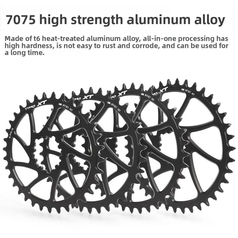TTPRO CNC Mountain Bike Single Disc GXP Direct Mount Integrated Drive Positive and Negative Gear Disk Disc34/36/38T/40T