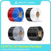2 Rolls Creality PETG Refill Filament 2KG No Reel PETG 1.75mm 3D Filament for All 3D Printer on Reusable Spool 2pcs 1KG Filament