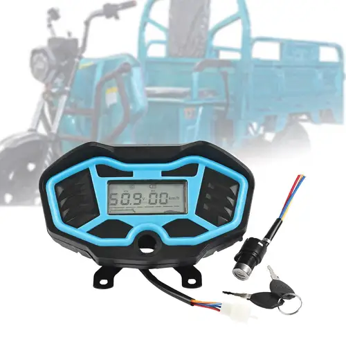 Velocímetro para tablero de triciclo eléctrico, 48-72V, fácil instalación, velocímetro fotosensible, pieza, indicador de velocidad con pantalla Digital
