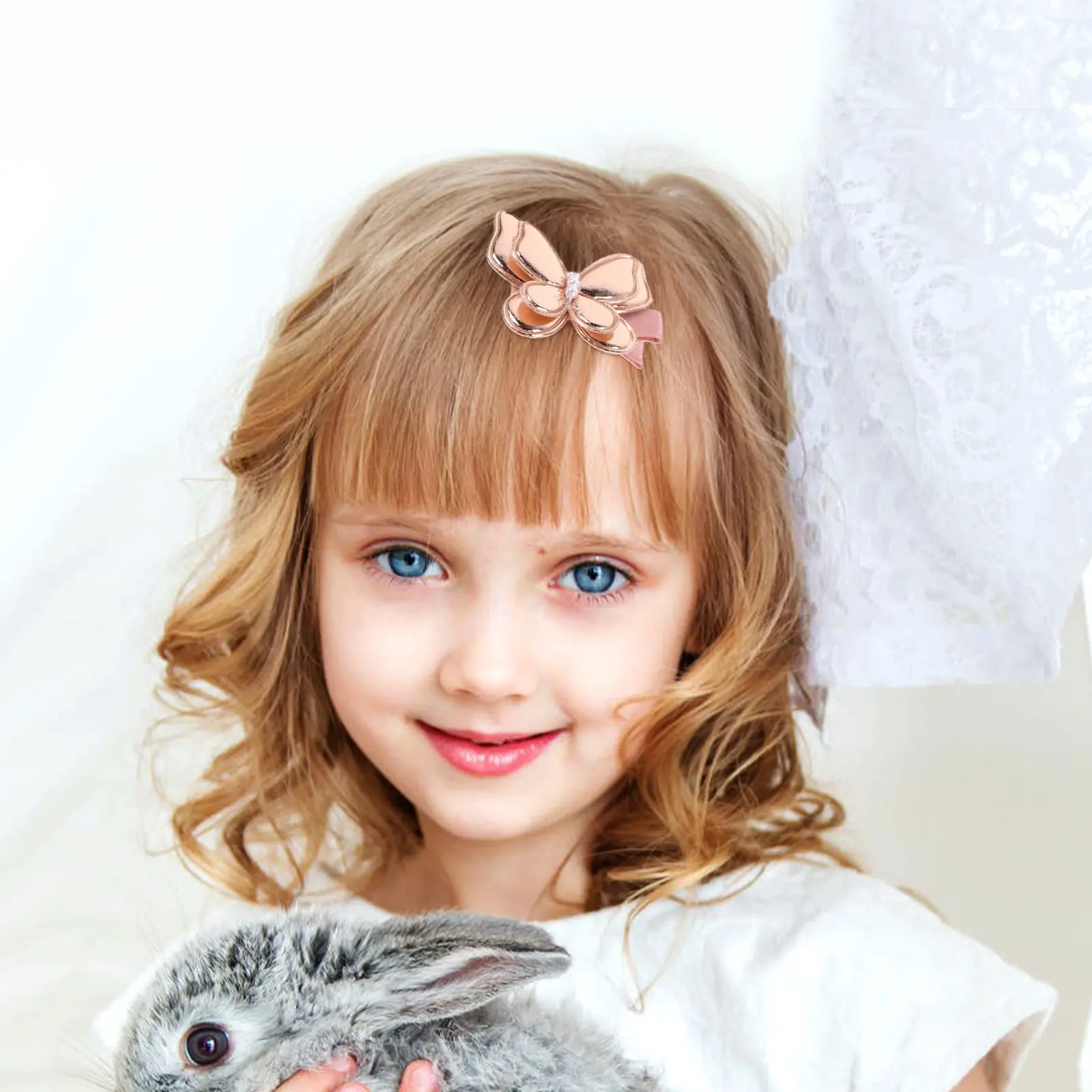 

10Pcs Flower Butterfly Bow Hair Clips Small Cute Hair Accessories for Little Secure Hold Hairpins Charming