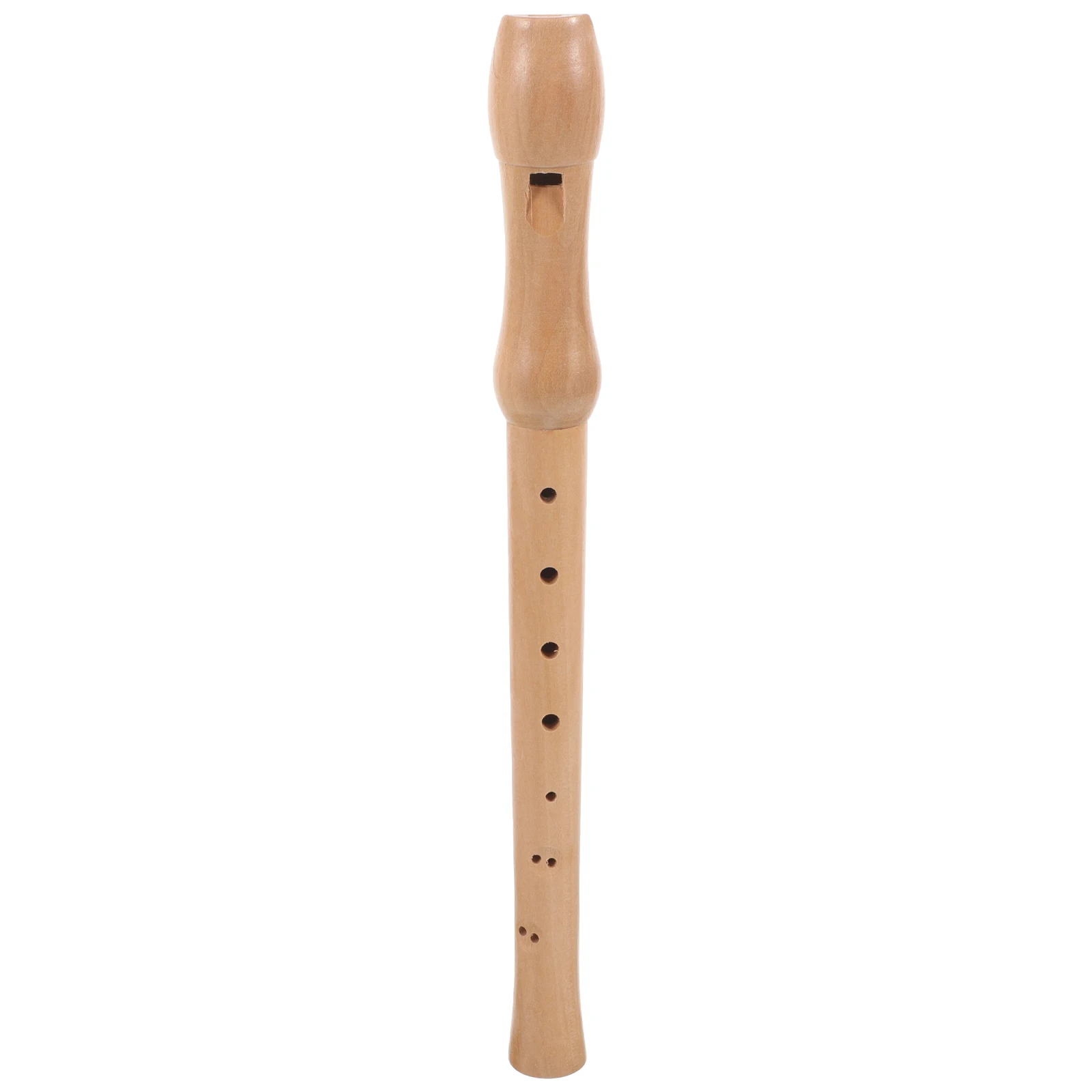 

High Pitch Clarinet 8 Holes Treble Recorder Wood Color Kids Instrument Beginner Flute Student Toy Safe Paint Smooth Polished