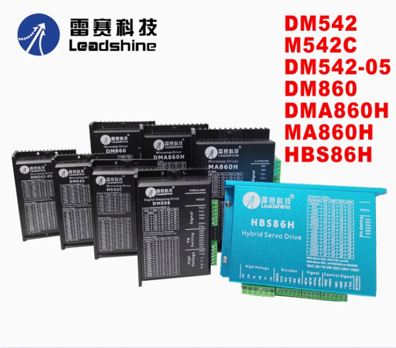 Original Leadshine brand Stepper driver M542C  DM542-05 DM542 M542 DM556  for 23,42 57 motors