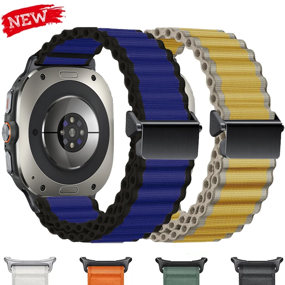 Ocean Band für Samsung Galaxy Watch Ultra 47 mm Armband Nylon Correas für Galaxy Watch 47 mm Keine Lücken Quick Fit Armband Zubehör