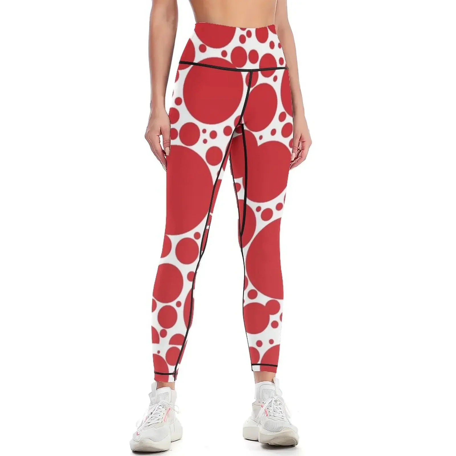 

Red Dots Pattern Leggings gym clothing Training pants workout shorts Jogger pants Womens Leggings