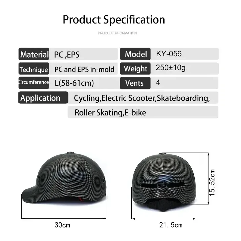 New Motorcycle Helmet Baseball Cap Style Bicycle Half Helmets Motorbike Scooter Helmet Hat Half Face Vintage Helmets Accessories