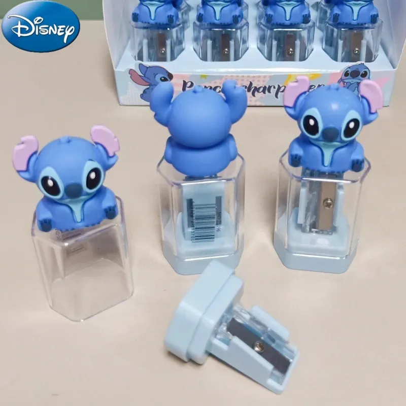 1pc Disney Stitch Figure Pencil Sharpener Student Stationery Prizes Cartoon Mini Portable Pencil Tool Kids Pen Sharpener Gifts