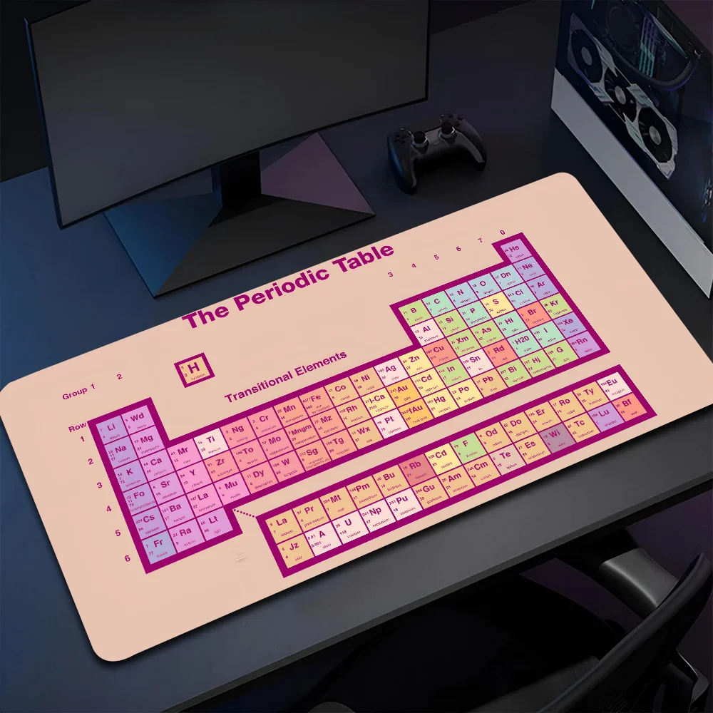 Periodic Table Of The Elements Mousepad Mouse Mat Desk Mat With Pad Gaming Accessories Prime Gaming XXL Keyboard Pad Padding Ma