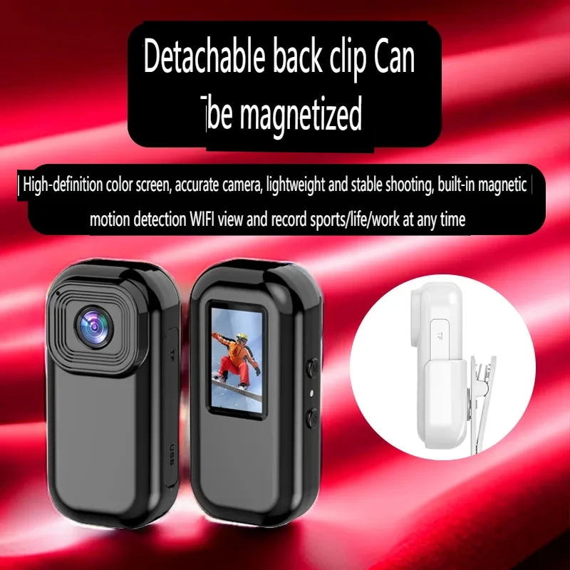 

Thumb Action Camera Law Enforcement Recorder Motorcycle Riding Wearable Camera Hd Video Recorder Pocket Shooting Outdoor 1080P Camping Kids Children's Camera Outdoor Birthday Gift