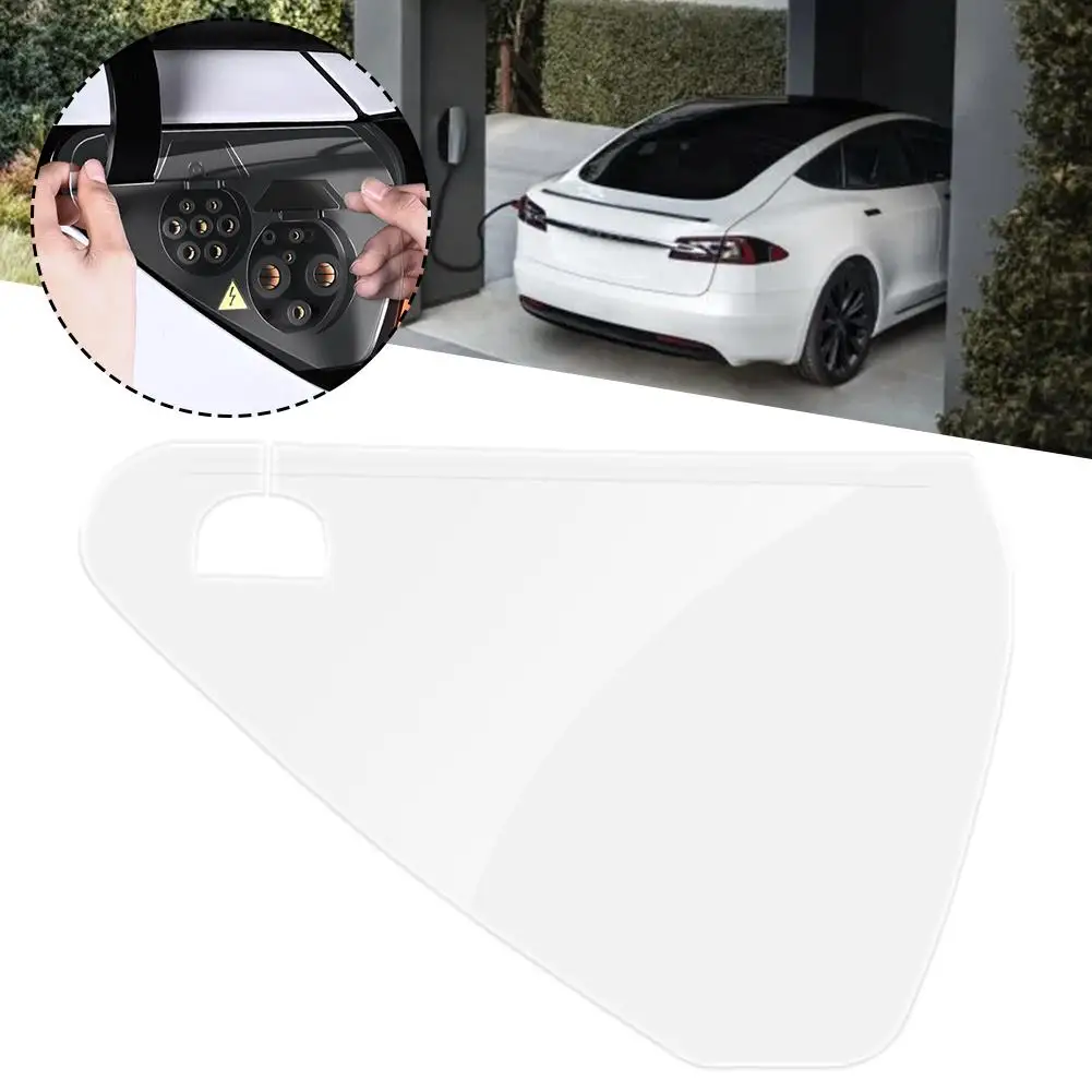 

for Tesla Model Y 2021-2024 Charger Port Cover Outdoor Rainproof Protection Dustproof Covers Rain Cover Accessories L7F6