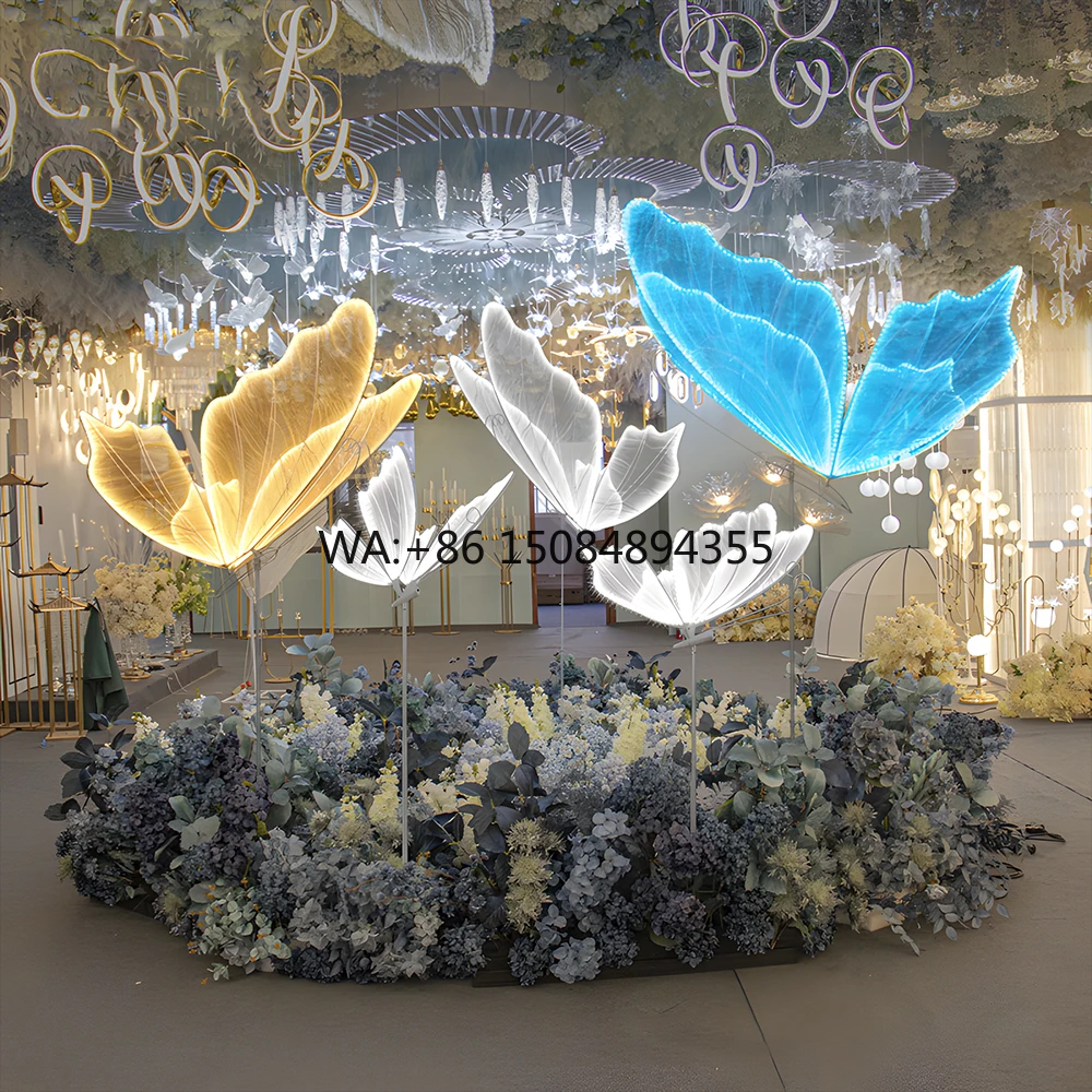 LED Lighted Giant Butterfly Path Lights Wedding Walkway & Retail Display Decoration