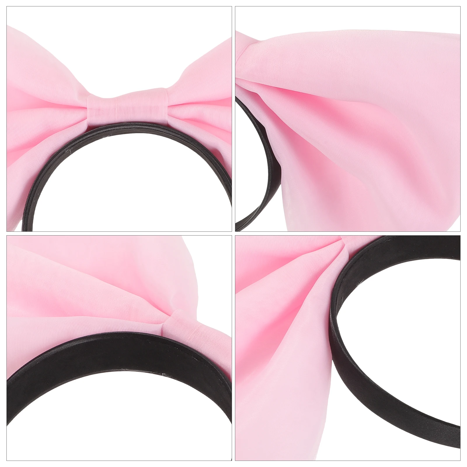 

Fashionable Big Bow Headband Exaggerated Bowknot Design Lightweight Satin Headpiece For Women Party Cosplay Fancy Dress