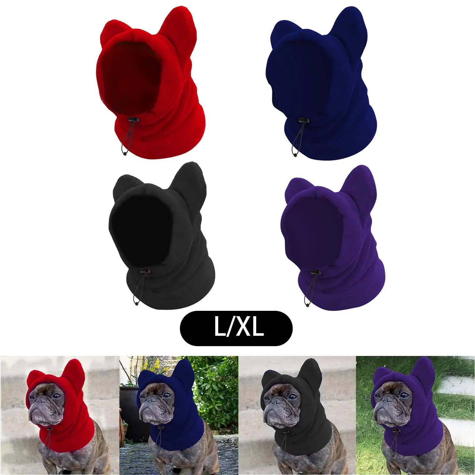 Pet Winter Ear Muffs Hat Hoodie Ear Wrap Soft Windproof Dog Quiet Ear Cover Dog