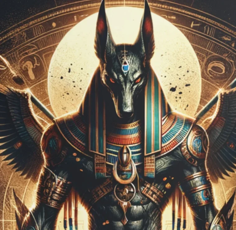 Anubis Egyptian Tapestry Jackal God Ancient Warrior Egyptian Mythology Egyptology Souvenir Indoor Decor - view 3