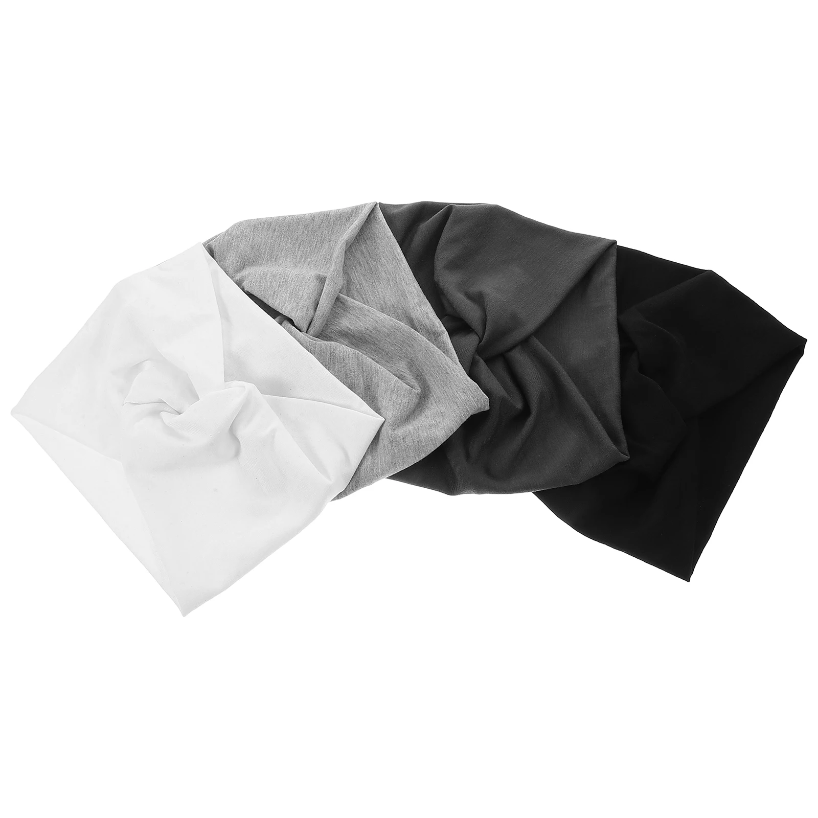 

4Pcs Elastic Wide Yoga Headbands for Women Non-Slip Sweat Absorption Workout Head Wraps Knotted Turban Headbands Fitness Hair