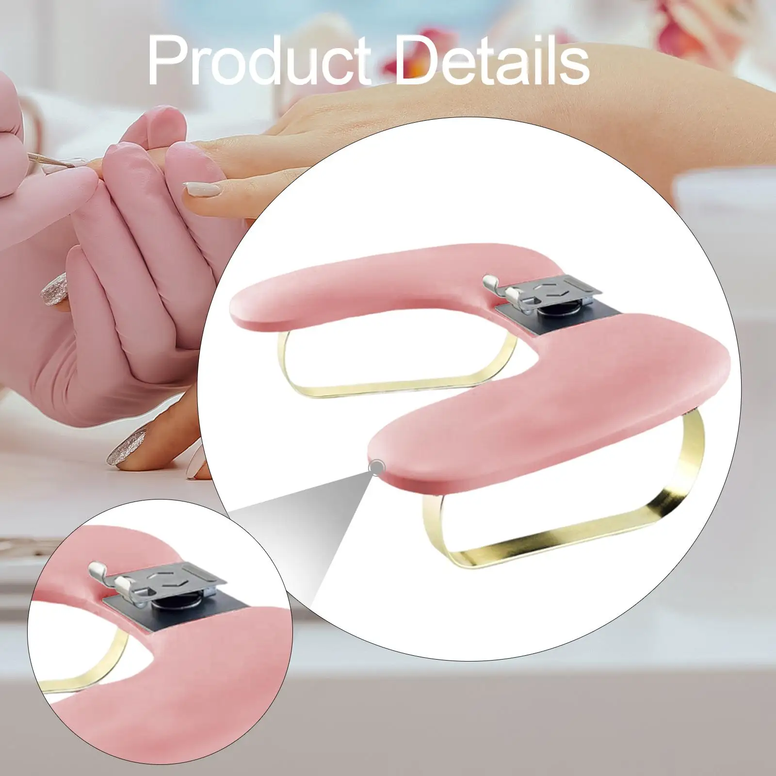 Nail Art Hand Rest Nail Arm Rest Pillow with Phone Holder Nail Table Station