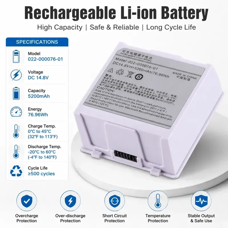 [New] Rechargeable Replacement Lithium Battery 022-000076-01 WED-H0924 for COMEN C70 Medical Equipment Power Supply