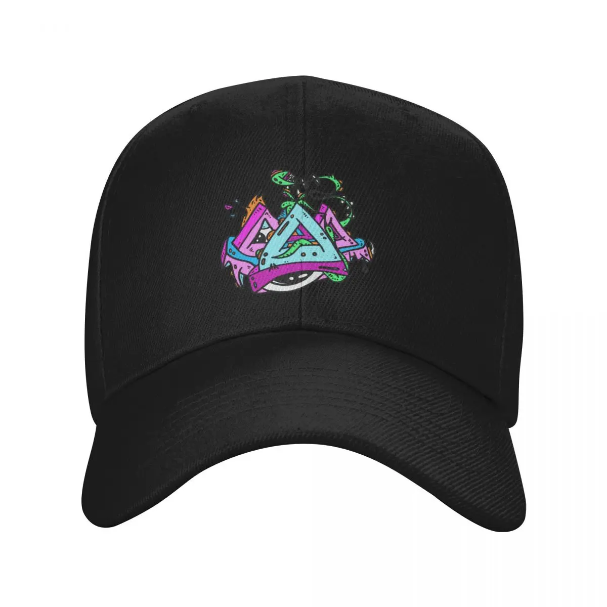

Wakaan Wonky Eye Logo Baseball Cap men's big size hat Snap Back Hat beach hat Mens Hats Women's