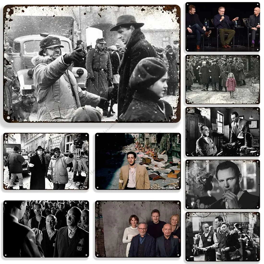 Schindler List Vintage Filmplakat Metall Zinn Zeichen Industrielle Zauberstab Dekoration für Zuhause Bar Café oder Büro Retro Film pla