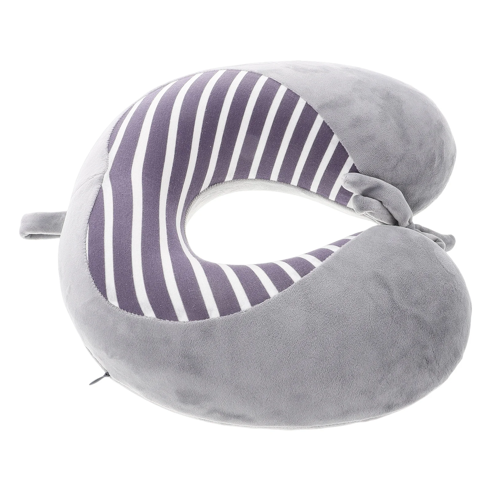 

Memory Foam Neck Pillow Slow Rebound Travel Airplane Bamboo Fiber Car Ergonomic Support Lightweight Compact Portable Design Long
