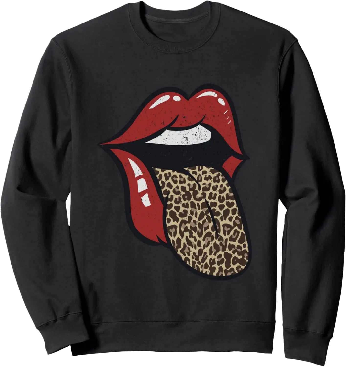 Leopard Skin Tongue Sweatshirt