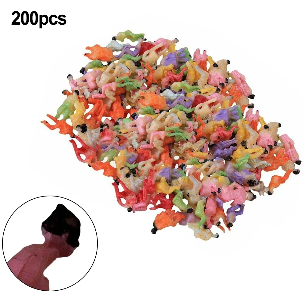 Toy Model Model People Figures Pose Sitting Scale 1 150 Plastic Scene Decoration 200 Pcs Muticolor Outdoor Landscape