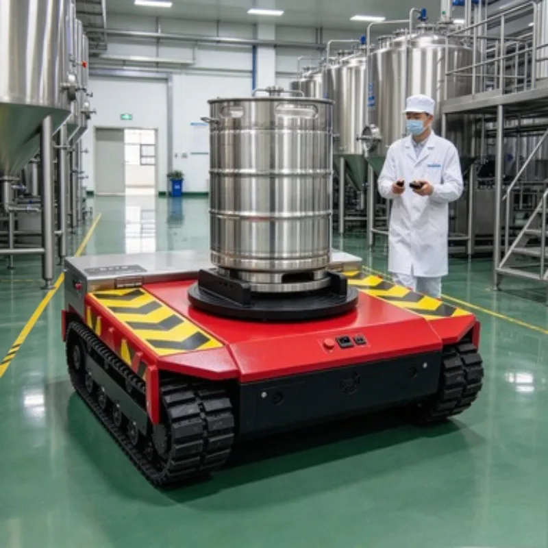 For Industrial Cargo Transport Electric Tank Trolley Wireless Remote Control Load Moving Skates Work Use Site Project