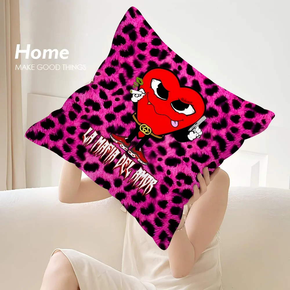 La M-Mafia del Amor Pillow Case Sofa Decorative Home Double-sided Print Plush Square Throw Pillow Covers Cushion Decor Cover