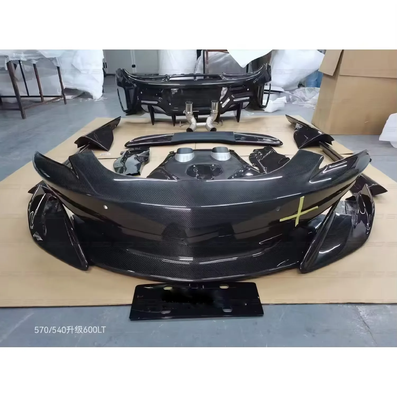 540c 570s Upgrade 600lt Dry Carbon Fiber Full Set Body Kit for Mclaren 720s