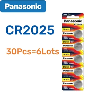 بطارية ليثيوم باناسونيك للسيارة للتحكم عن بعد ووتش اللوحة الأم زر مقياس عملة خلية أصلية 3 فولت ECR2025 5-30 قطعة أفضل 10 بطاريات ليثيوم للسيارات - رقم 5