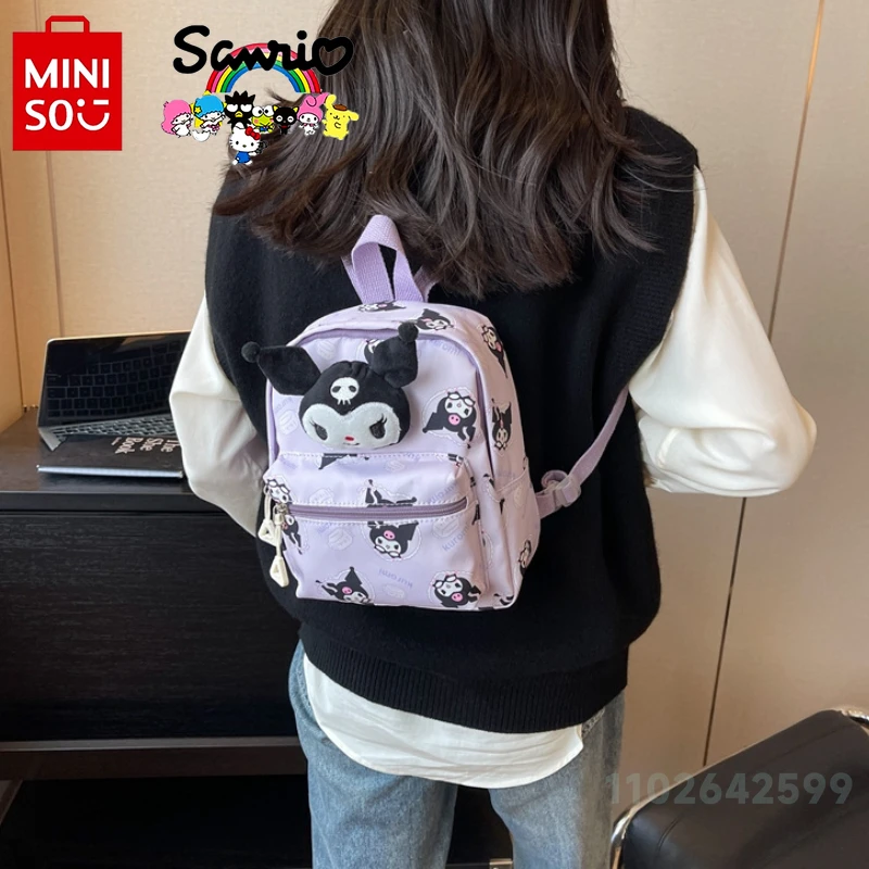 Mininstants Sanurgente-Sac à dos pour fille, sac d'école étudiant, dessin animé, polyvalent, léger, à la mode, haute qualité, enfants