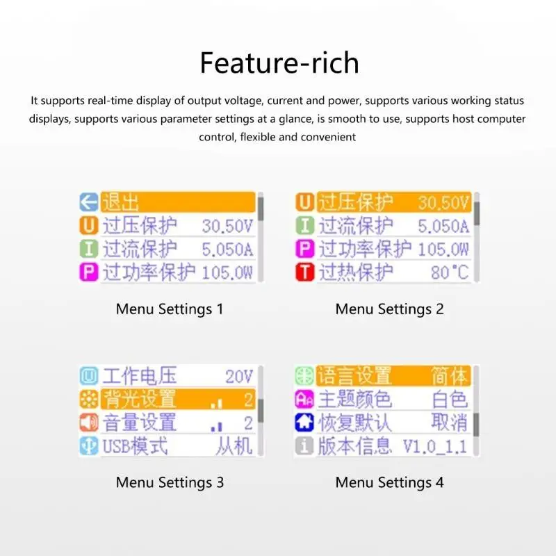 Variable digital R53C Fuente alimentación corriente continua 30 V 5A Regulador para Laboratorio