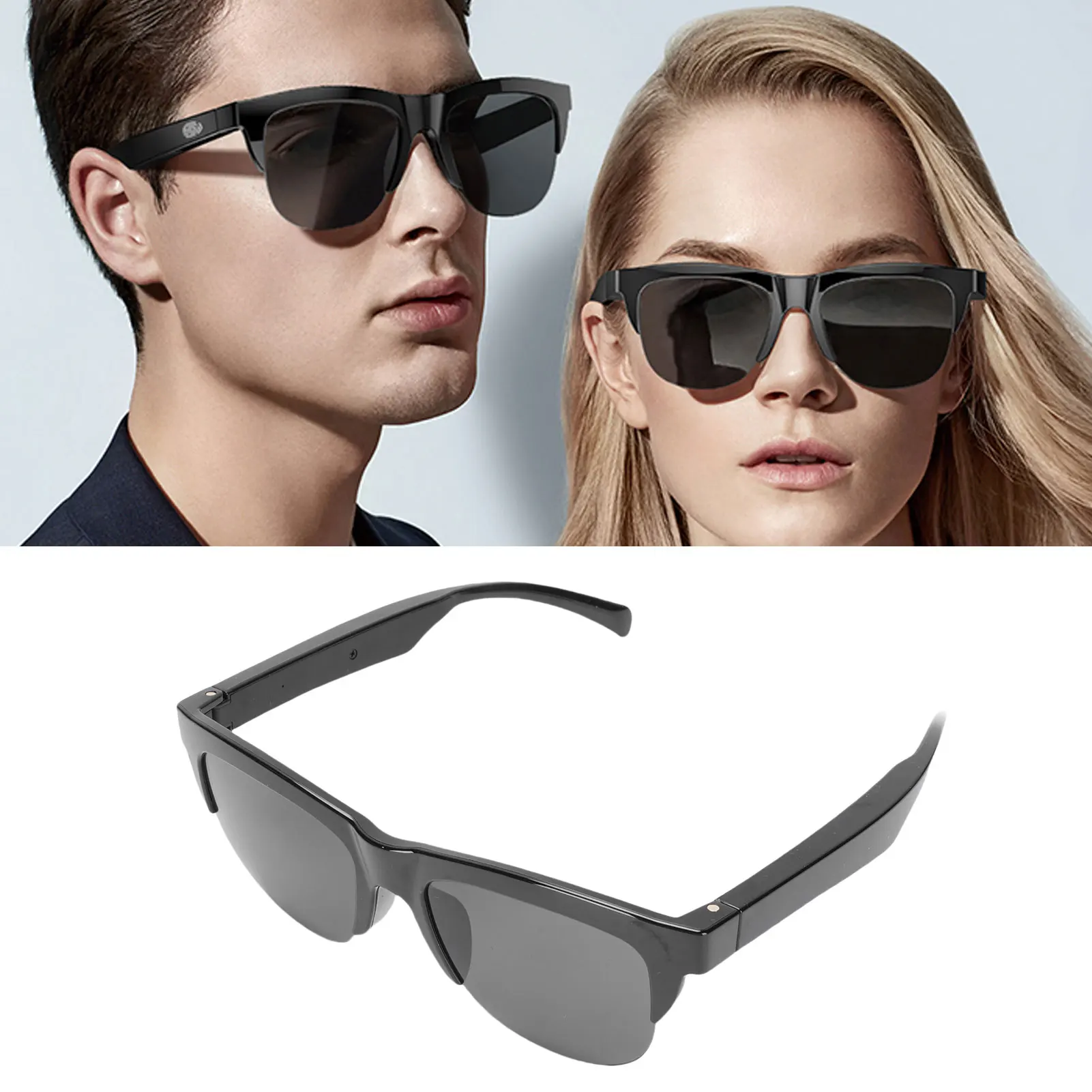 

AI Smart Translation Sunglasses Smart Glasses Sound Assistant Bluetooth 5.4 Support 144 Languages for Business Negotiation