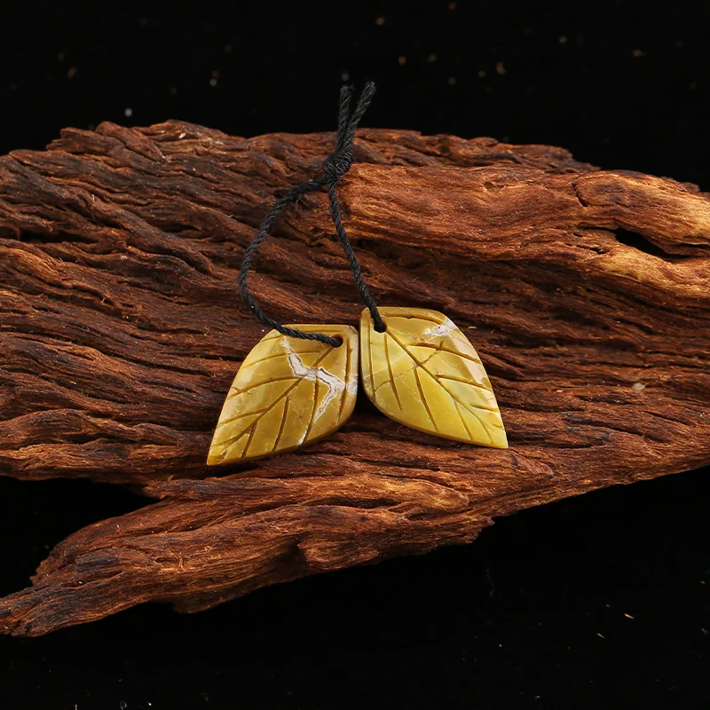 B&F Serpentine Earring Beads for Jewelry Making, Handmade Natural stones beads, Stones for jewelry Making Supplies