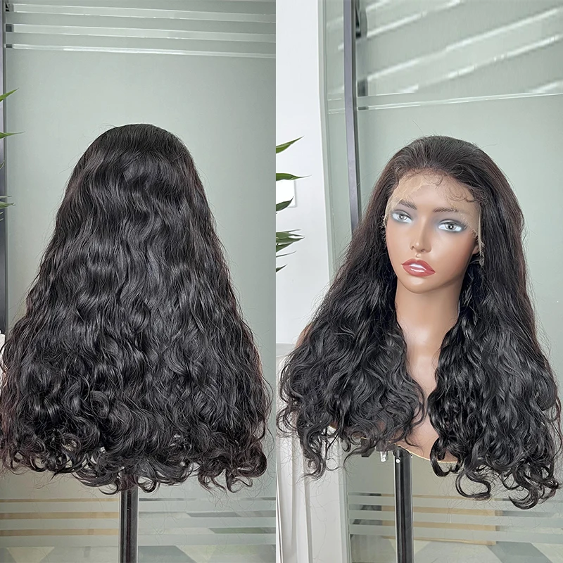 

Super Double Drawn Vietnamese Raw HD Lace Wigs 13x4 Water Wave Lace Frontal Human Hair Full and Thick End 200% Density