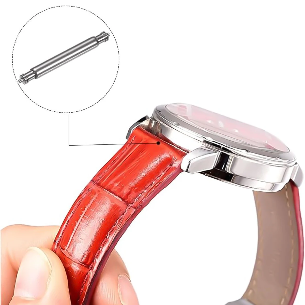 20 шт., штифты для ремешка для часов, диаметр 1,5 мм, полностью из нержавеющей стали, пружинные стержни для часов 16/17/18/19/20/21/22/23/24/25/26 мм, комплект для ремонта часов