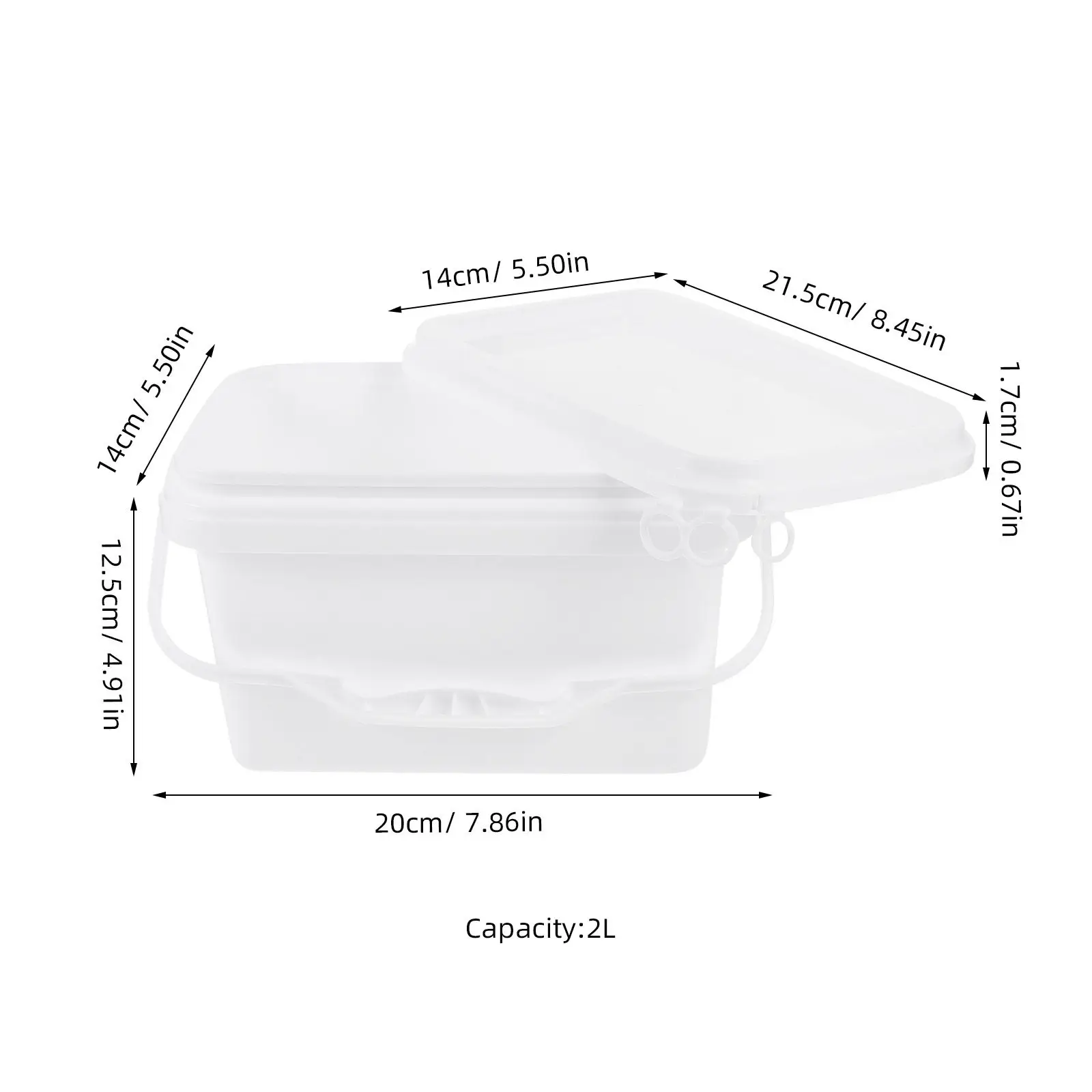 Paint Storage Bucket Practical Painting Bucket with Handle Lid Ideal for Pigment Paint Can Multi-Functional