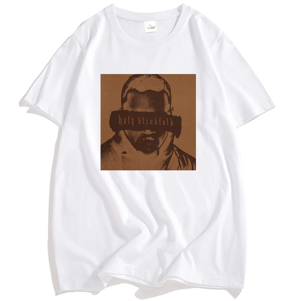 

Chris Brown Holy Blindfold T-shirt Unisex Streetwear Hip Hop Summer Loose Male T-shirts Fashion O-neck Men Women T Shirt Graphic