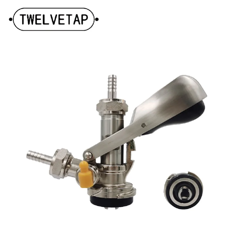 

TWELVETAP S-Type Keg Coupler Homebrew Beer Keg Tap Coupler Draft Beer Dispenser For Beer Brew Bar Tools Beer Equipment