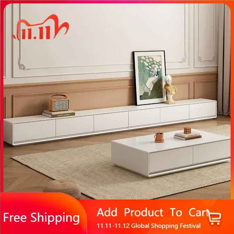 

Роскошный ящик для макияжа, подставка для телевизора, белые ножки, скандинавское дерево, современный стол для телевизора, гостиная, современная мебель Meuble Tele для заднего двора
