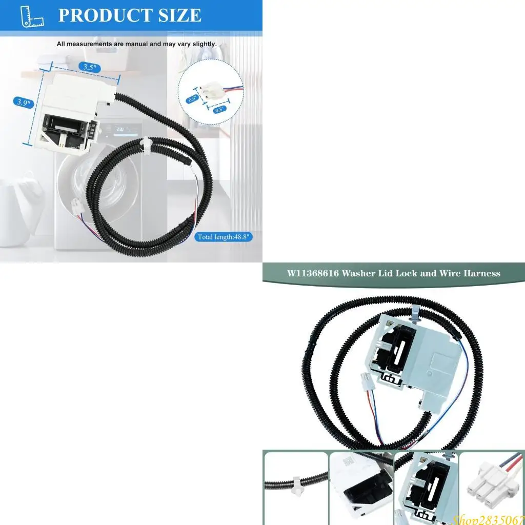 

Washer Lid Lock Switches Clothes Washer Lid Lock Service Replacement WH08X32657 Washer Lid Lock Asembly Easy to Use 831F