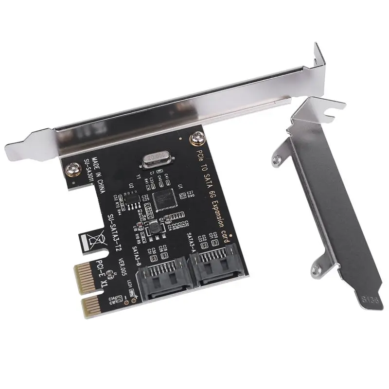 Pcie PCI Express To SATA3.0 2-Port SATA III 6G Expansion Controller Card Adapter